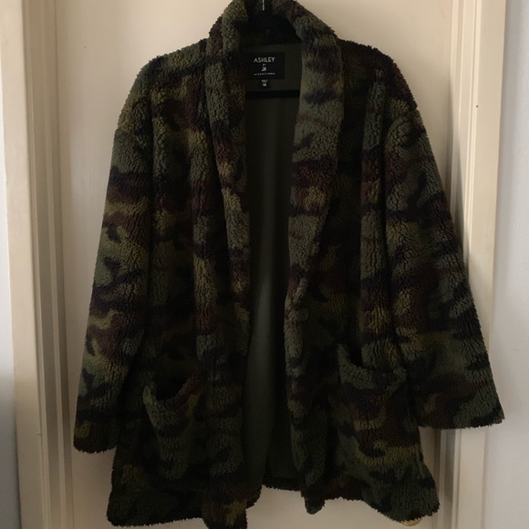 Ashley By 26 International Jackets & Blazers - Camo thick long sweater cardigan